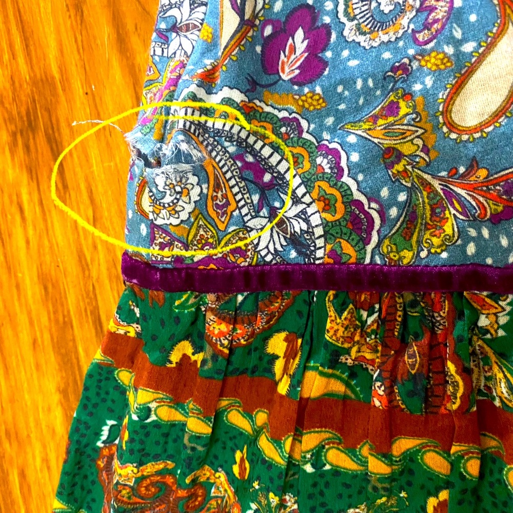 Bohemian Paisley Maxi Skirt - Multicolor - Picture 3 of 11